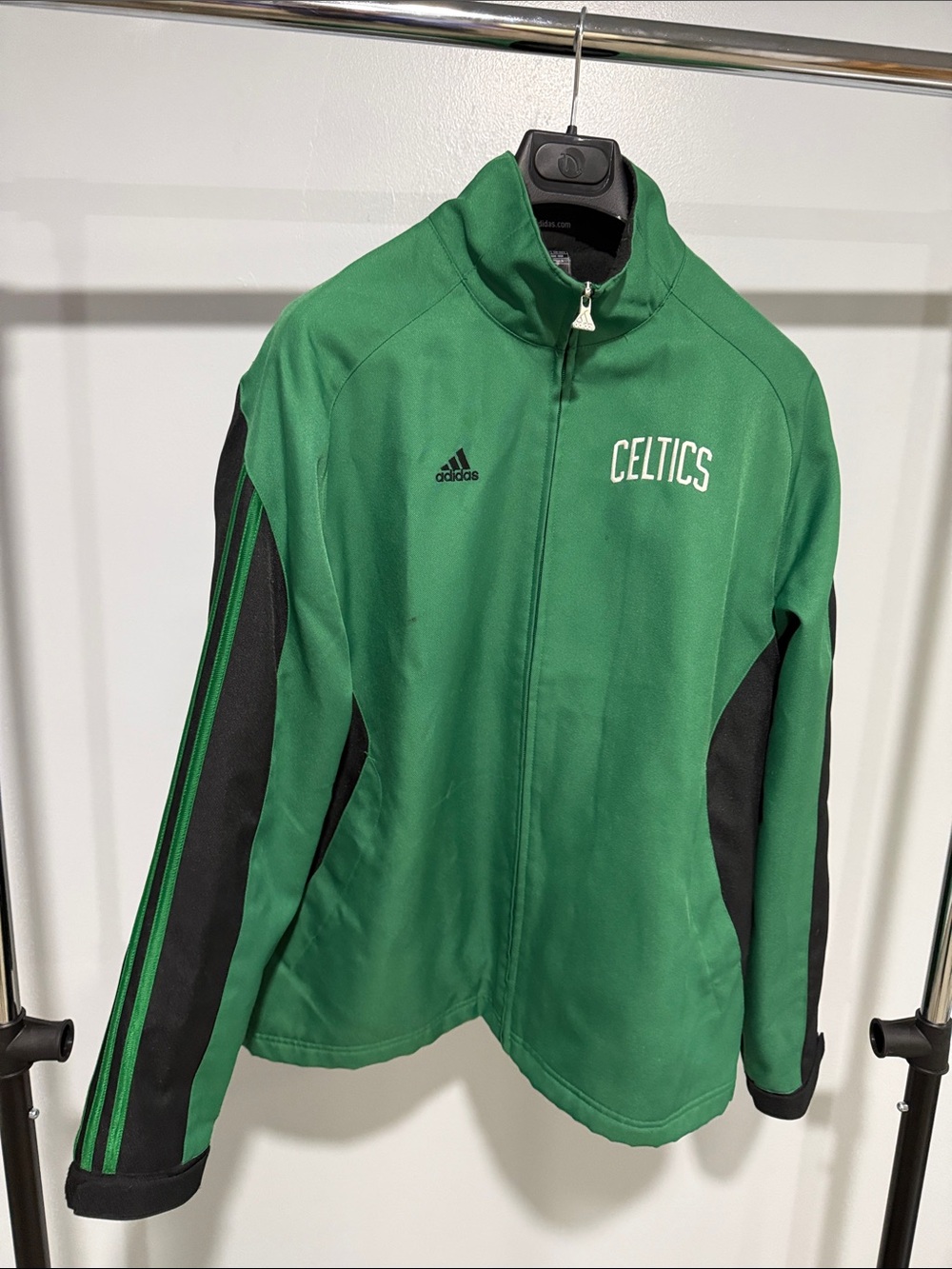 adidas Green and Black Celtics Track Jacket